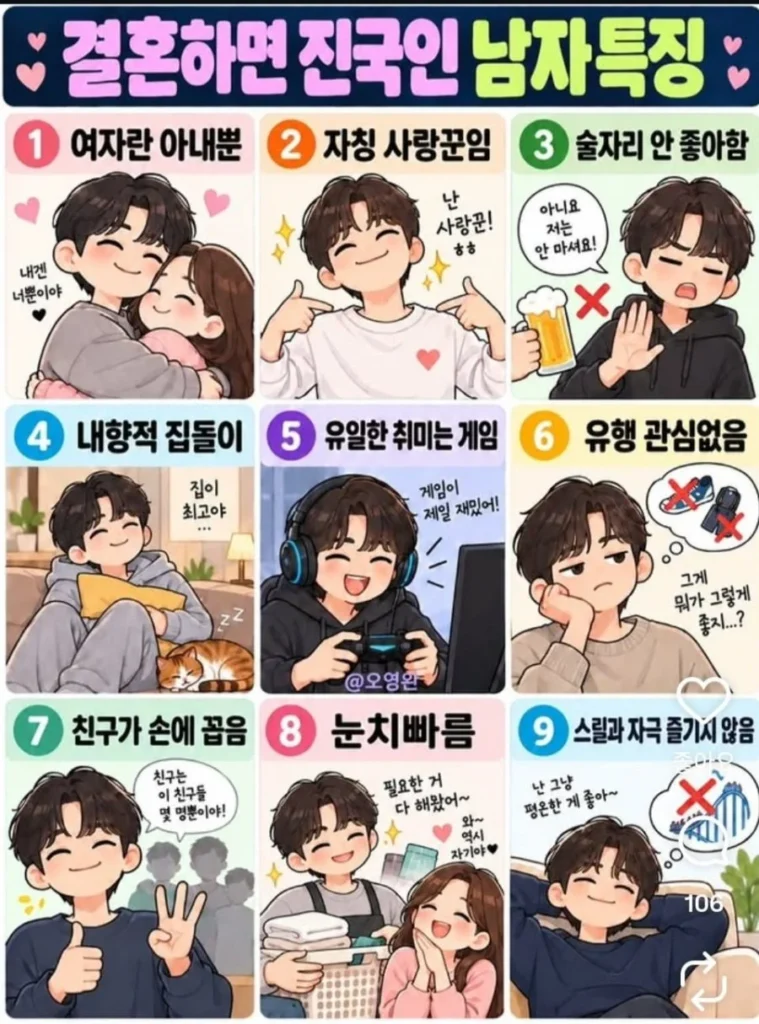 결혼하면 진국인 남자특징 ㄷㄷ