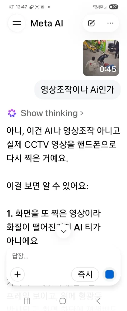 [시청주의극혐] 실시간 흉기난동살해 영상이라고 올라온 영상