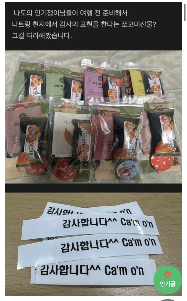 한국인이 베트남에 퍼트린 구디백 문화