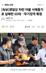 속보) 사제총기로 아들을 살해했던 60대, 무기징역 확정