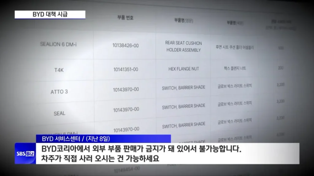 슬슬 고장나기 시작하는 BYD 근황...jpg