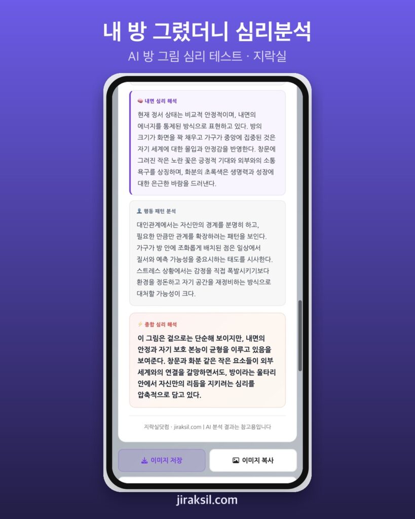 "완벽한 방을 그려 보세요"… 96만 번 플레이된 '방 그림 심리 테스트', 침대·책상 그린 방의 균형감은 78점