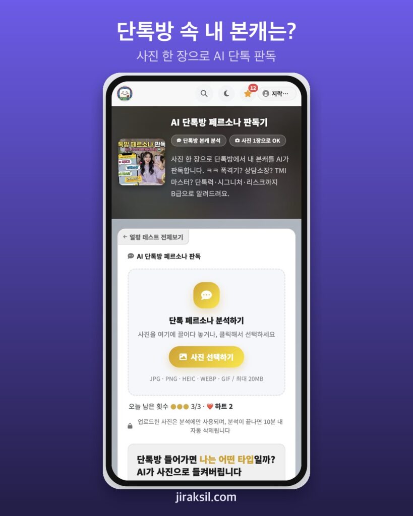 "사진 한 장으로 단톡방 본캐 판독"… AI에 가상 인물 넣어 보니 '반톡 분위기 메이커, 단톡력 84'