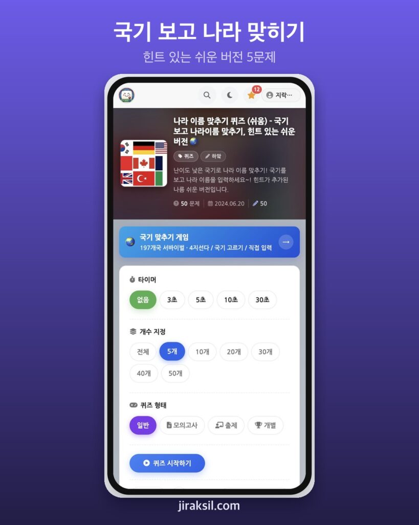 "국기에 힌트까지 준다"… 9만 번 플레이된 '쉬운 국기 퀴즈', 직접 풀어보니 '5문제 중 4개'