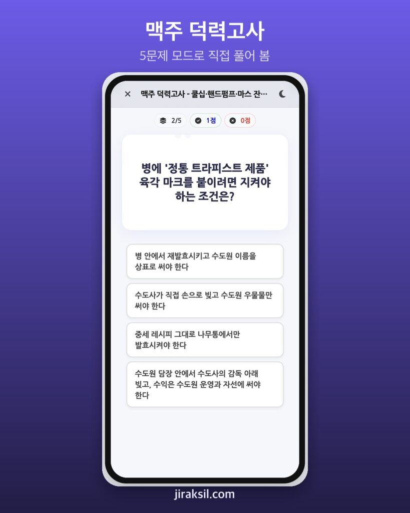 "호프집의 '호프'는 홉이 아니다?" 75문제짜리 '맥주 덕력고사', 직접 풀어보니 4/5