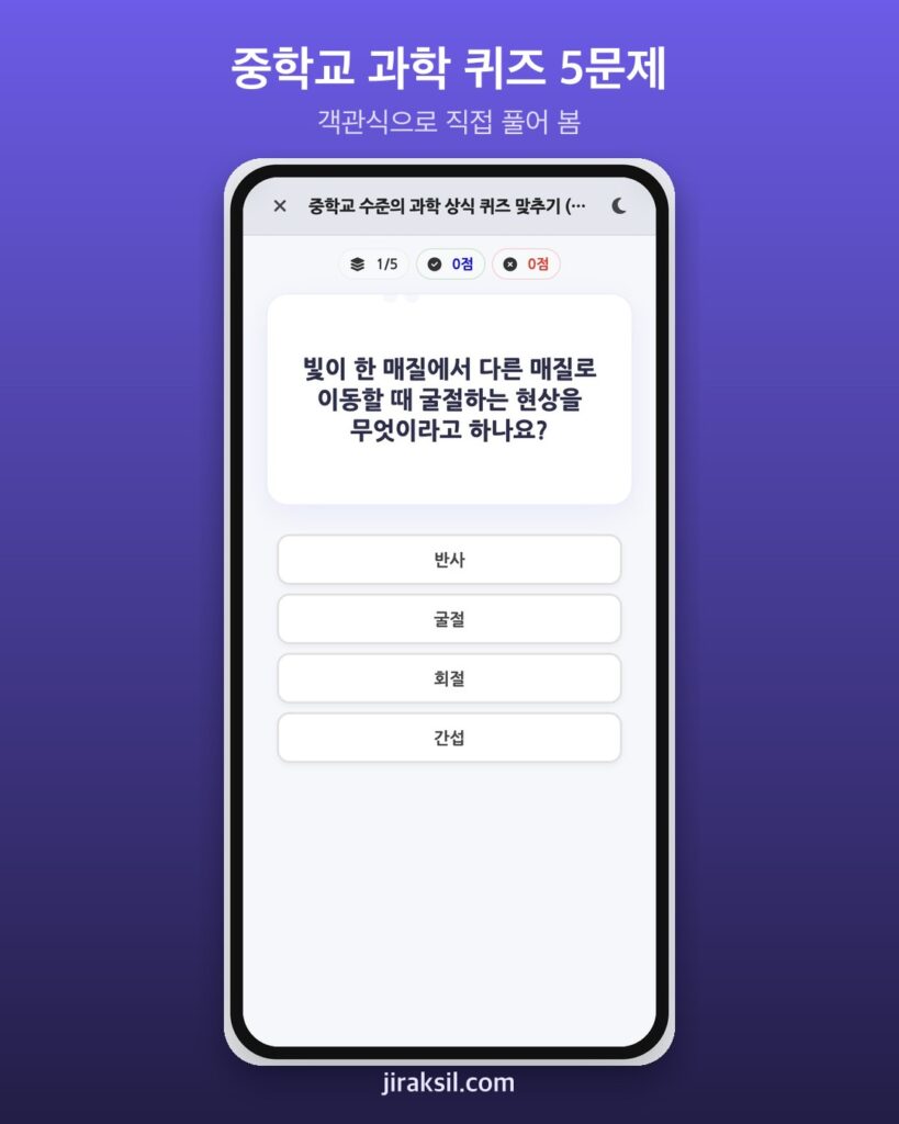 "교과서 덮은 지 몇 년째?" 5만 명이 푼 '중학교 수준 과학 상식 퀴즈', 직접 풀어보니 4/5