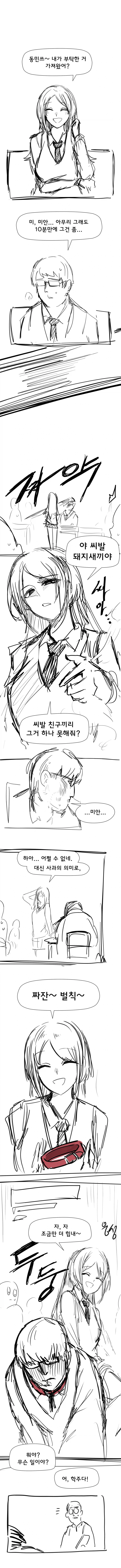 오타쿠 괴롭히는 일진녀.manhwa