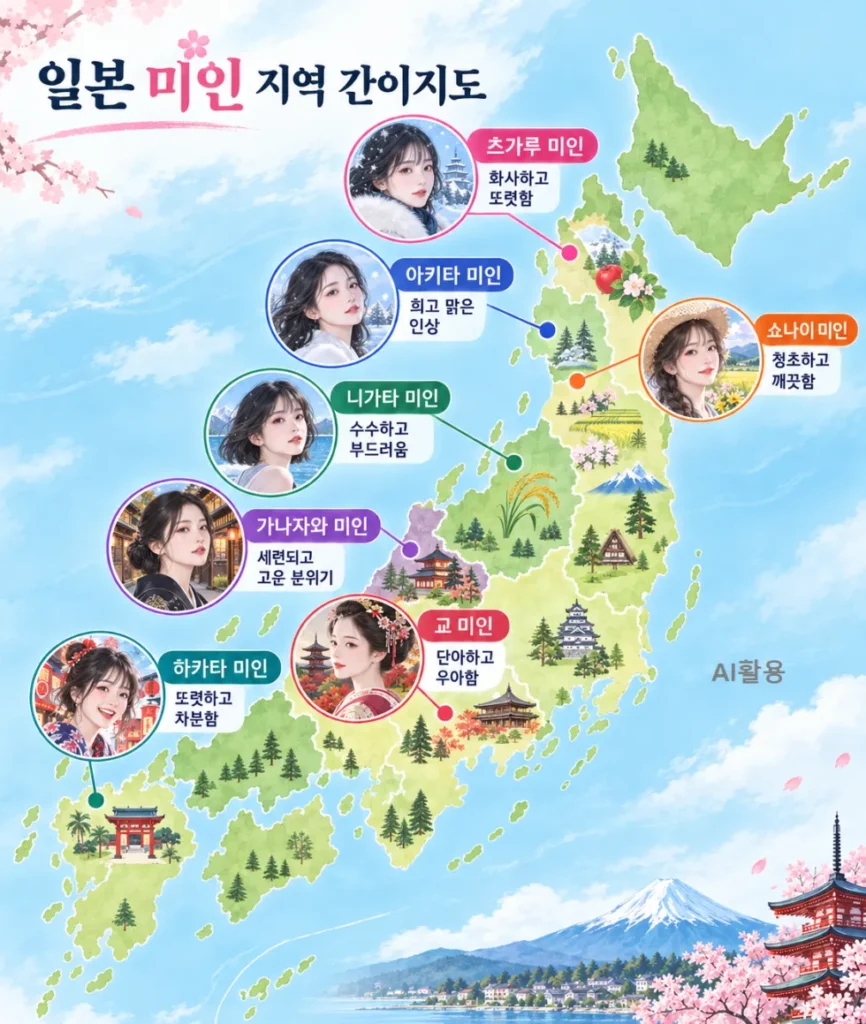 일본에서 미인이 가장 많은 곳