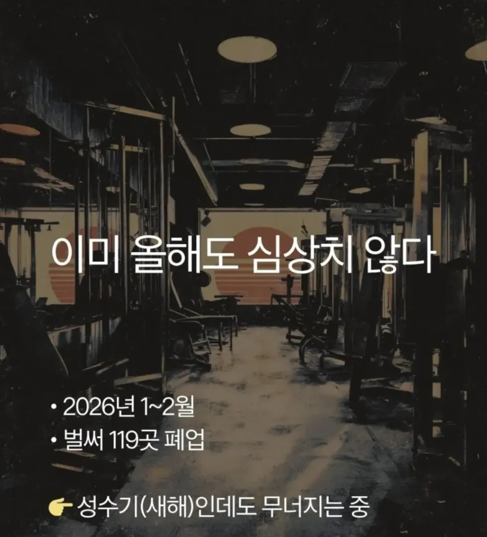 올해 새해부터 줄폐업 당하고 있다는 업종