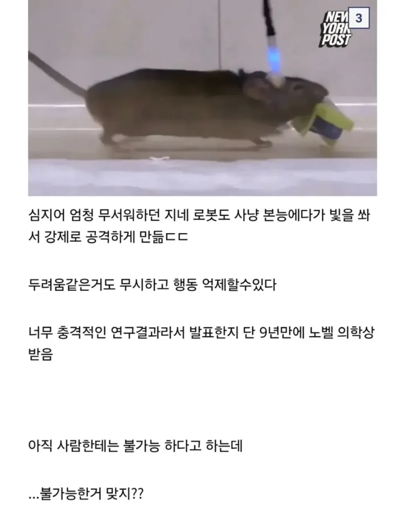 싱글벙글 충격적이라는 이번 노벨 의학상..gif