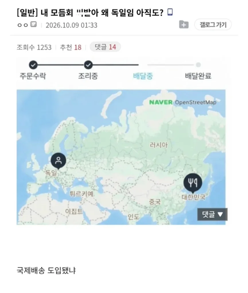 어제자 오류난 쿠팡이츠 배달 근황.jpg