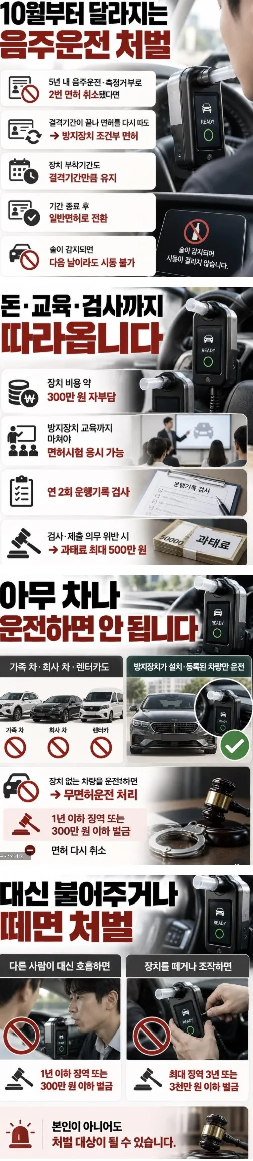 10월부터 달라지는 음주운전 처벌