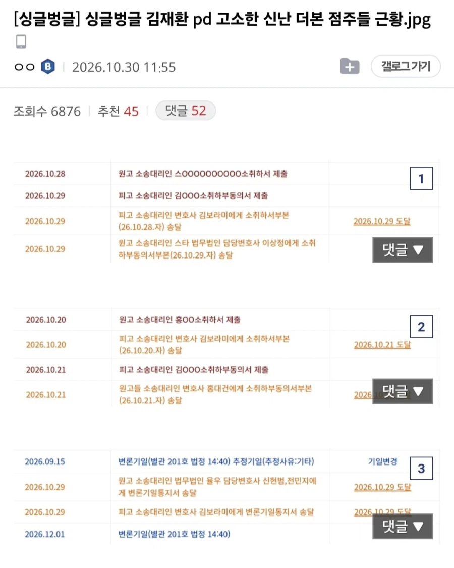 머리 뜨거워지는 점주들 근황